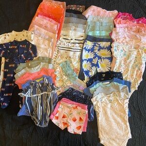 Assorted Baby Girl Clothing Bundle (6 Months)
